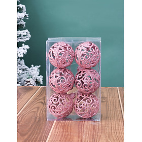 Mua Bộ 6 Quả Châu 6cm MẪU E3 Trang Trí Cây Thông Giáng Sinh Trang Trí Noel