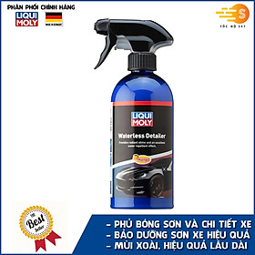 Chai xịt phủ bóng sơn xe và các chi tiết ô tô nhanh chóng hương xoài Liqui Moly 21611 - chống thấm nước, phủ bóng nhanh, loại bỏ cận bẩn, tăng độ sáng sơn xe, giảm bám bụi bẩn, mùi dễ chịu