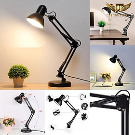 Mua Đèn bàn học thông minh: Đem lại ánh sáng tự nhiên và thoải mái khi học tập xoay 360 độ Đui đèn E27 bóng led dịu mắt DDT9