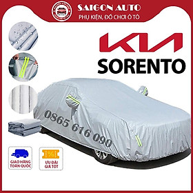 Bạt trùm xe ô tô Kia Sorento vải dù oxford cao cấp , áo bạt phủ trùm che kín che nắng,mưa