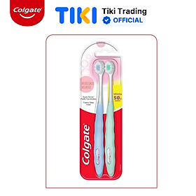 Bộ đôi bàn chải Colgate Cushion Clean công nghệ tạo bọt kem siêu mịn