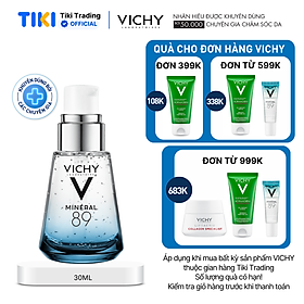 Dưỡng chất giàu khoáng chất giúp da sáng mịn và căng mượt Vichy Mineral 89 30ml