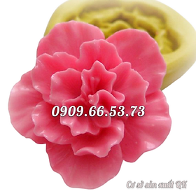 Khuôn rau câu silicon hoa cẩm chướng cánh xoăn - Mã số 1644