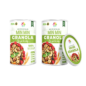 Ngũ Cốc Hạt Ăn Liền Min Min - Ngũ Cốc GRANOLA MIN MIN 2 HỘP (1KG)