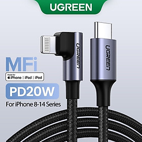 Mua Cáp sạc nhanh UGREEN MFI Bradied USB C 20W PD thích hợp cho IP 14 / 14 Max / 14 Pro / Pro Max hàng chính hãng