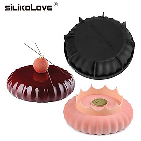 SILIKOLOVE 7Inch Tròn Mousse Khuôn Khuôn Silicon Cho Bánh Mousse Cho Nhà Bếp Sugaring Bánh Ngọt Dụng Cụ Làm Bánh Phụ Kiện