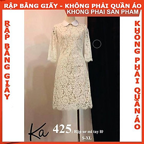 Rập giấy A0 đầm nữ mã 425 (BẢN VẼ)