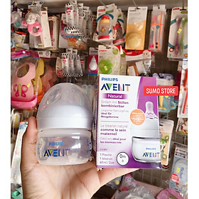 Bình Sữa nhựa Philips Avent 60ml sơ sinh