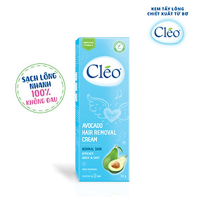 Kem Tẩy Lông Chiết Xuất Bơ Cleo Dành Cho Da Thường 50g, an toàn