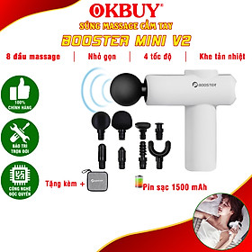 Súng (Máy) Massage Cầm Tay Booster Boluojun MINI V2 New - 8 Đầu Mát Xa