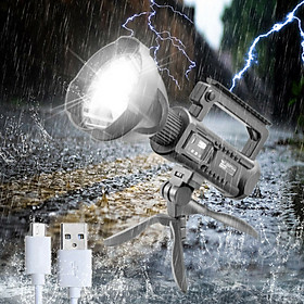 Hình ảnh Đèn pin sạc tuần tra siêu xa, đèn pha đa chức năng 4in1 (Multifunctional searchlight)