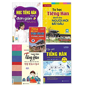 [Download Sách] Combo 4 Cuốn Tự Học Tiếng Hàn Dành Cho Người Mới Bắt Đầu Tặng Sổ Tay Tiếng Hàn Trình Độ A Và Tặng Kèm Video 6000 từ vựng tiếng Hàn Quốc thông dụng qua hình ảnh 