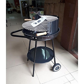 Mua Bếp nướng than hoa ngoài trời CK602 màu đen có bánh xe đẩy