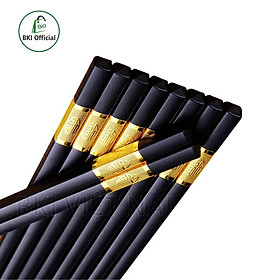 Combo 10 bộ 100 đôi đũa ăn cao cấp hàn quốc chống trơ trượt - DUAC100
