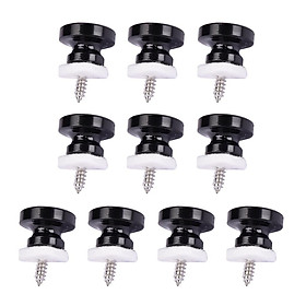 10Pcs Bass Guitar Screws With Guitar Strap Wool Washer For Guitar Parts