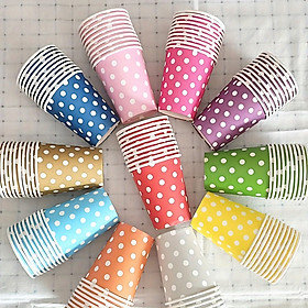 Set 30 cốc giấy chấm bi Maruki 100ml - Hàng Nội Địa Nhật Bản