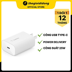 Mua Adapter Sạc Type C PD 25W Belkin WCA004 - Hàng chính hãng