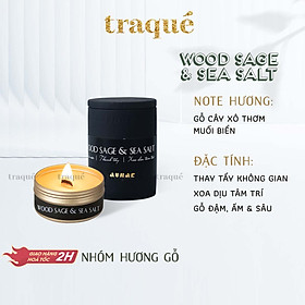 Mua Nến thơm tinh dầu Aurae - dòng Signature -SX tại VN - WOOD SAGE & SEA SALT