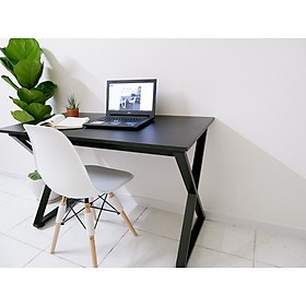 Mua Bàn làm việc chữ X phong cách trẻ trung - Đen - Lớn 120x60x750cm