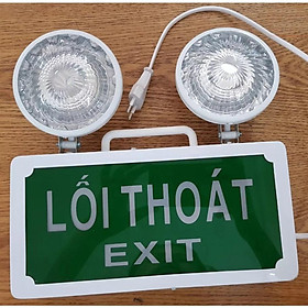 Mua Đèn Thoát Hiểm Báo Lối Thoát Exit Kèm 2 Bóng Đèn Led Tự Sáng Khi Cúp Điện