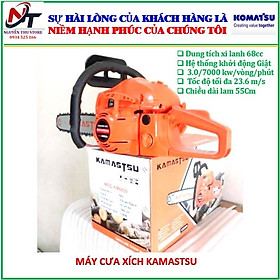Mua Máy cưa xích chạy xăng Kamastsu 68CC  máy cưa gỗ.