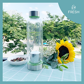 Mua Bình Pha Trà Thủy Tinh Vanow TMALL Cao Cấp Có Lõi Lọc Inox 450ml - FRESH