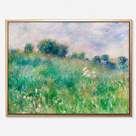 Meadow – Tranh in canvas trang trí treo tường danh hoạ Pierre-Auguste Renoir (60x80cm)