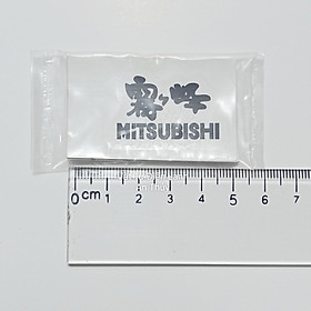 Hình ảnh Combo 10 tem dán mặt máy lạnh MITSUBISHI chữ đen