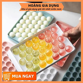 Mua Khay Đá Bi Tròn Tủ Lạnh 33 Viên Có Nắp Đậy Việt Nhật Khuôn Làm Thạch Hoa Quả VN6978 - HA21