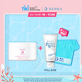 Kem dưỡng trắng da nâng tông 3 trong 1 Senka White Beauty 100g