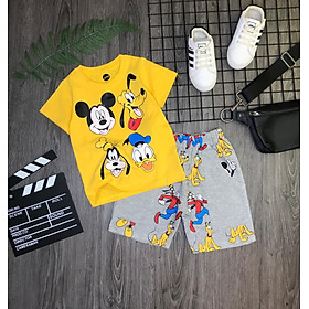 SIZE ĐẠI + CỒ SÉT BỘ THUN MẶC NHÀ BÉ TRAI MICKEY