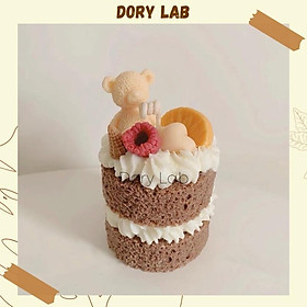 Mua Nến Thơm Bánh Kem 2 Tầng Gấu Con Dễ Thương  Phụ Kiện Decor  Quà Tặng Độc Đáo - Dory Lab