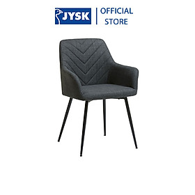 Mua Ghế bàn ăn | JYSK Purhus | kim loại/vải polyester | xám/đen | R59xS59xC84cm