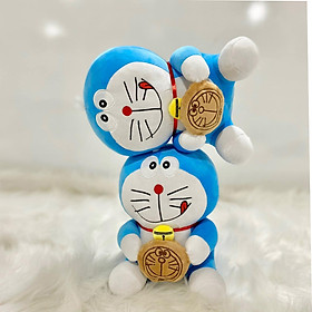 Thú nhồi bông Doraemon ôm bánh rán - Size từ 40cm đến 80cm - Quà tặng gấu bông Doraemon dễ thương