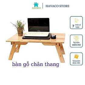 Mua Bàn Gỗ Đa Năng Chân Xếp Gọn  Bàn Để Máy Tính Laptop - Bàn Học Kiểu Dáng Nhật Bản Chất Liệu Gỗ Thông Cao Cấp