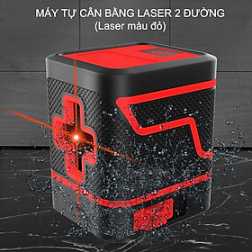 Máy cân bằng laser 2 đường màu đỏ, nhỏ gọn, dùng trong nhà