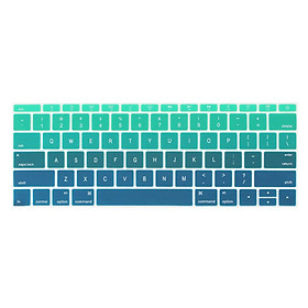 Tấm phủ phím bằng silicon cho Macbook chống bụi, chống nước nhiều màu