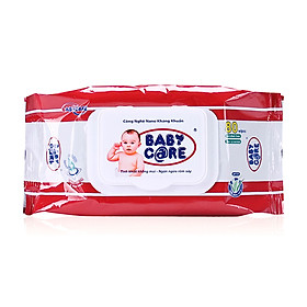 Khăn ướt Baby Care 80 Tờ Không mùi