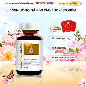 Viên uống đẹp da - chống lão hóa - nám sạm tàn nhan Sắc Ngọc Khang Vi Tảo Lục Hộp 180 Viên