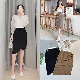 Chân váy nhún ly dài công sở siêu xinh C091