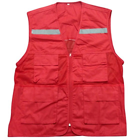 Mua Áo ghile phản quang màu đỏ