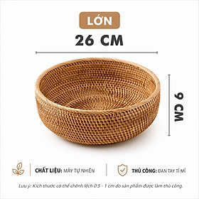 Mua Rổ Mây Tre Đan ANKAN – Giỏ Mây Handmade Đựng Trái Cây  Bánh Kẹo  Đồ Khô  Decor Nhà Cửa