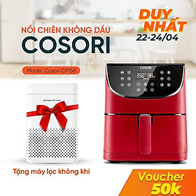 NỒI CHIÊN KHÔNG DẦU ĐIỆN TỬ COSORI (AIR FRYER) 5.8 Qt / 5.5 LÍT- HÀNG CHÍNH HÃNG- MÀU ĐỎ