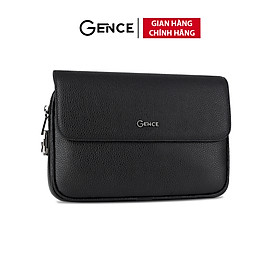 Ví Cầm Tay Clutch Da Nam Hàng Hiệu GENCE CK20 Chất Liệu Da Bò Cao Cấp Màu Đen