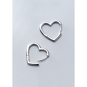 Bông Tai Nữ | Bông Tai Nữ Bạc S925 Trái Tim B2533 - Bảo Ngọc Jewelry