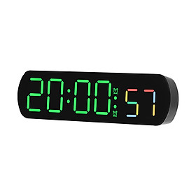 Electronic Desktop Clock, Digital Alarm Clock, Silent Modern Large LED Display Table Clock LED Clock, for Indoor Study Room