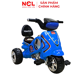 Xe 3 bánh Nhựa Chợ Lớn hình Vespa 72 - Vespa Bò Con - Super Harley (Không nhạc)