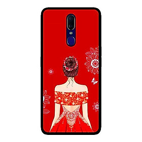 Ốp lưng dành cho Oppo F11 Cô gái váy ngang vai - Hàng chính hãng