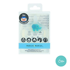 Bàn chải đánh răng kiêm gặm nướu silicon cho bé Marcus & Marcus, từ 6 tháng - Ollie