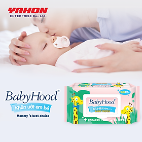 Bao Khăn Ướt Em Bé BabyHood 60 Miếng Bao